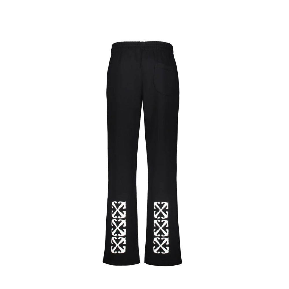 Off-White Black Cotton Joggers (Workout Pants)