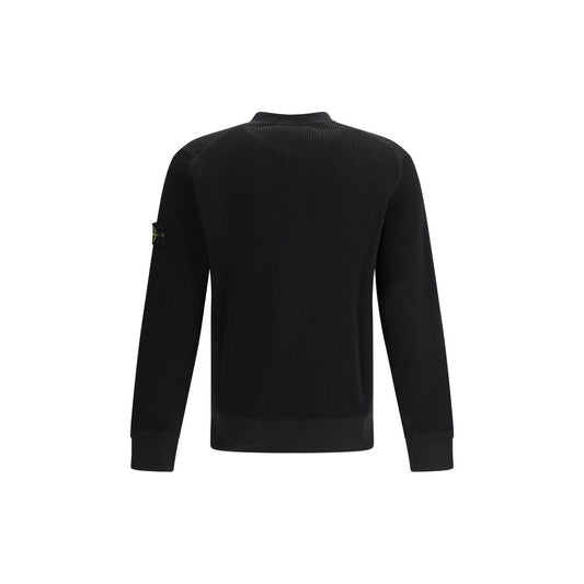 Stone Island Black Cotton Sweatshirt