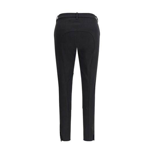 Burberry Black Cotton Casual Pants