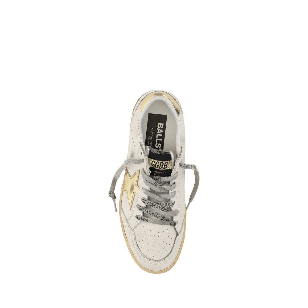 Golden Goose White Calf Leather Bos Taurus Sneakers