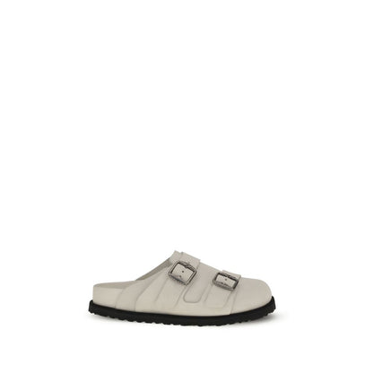 BIRKENSTOCK 1774 Beige Calf Leather Bos Taurus Mules