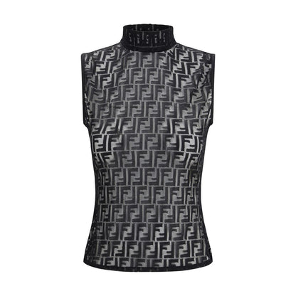 Fendi Black Polyamide Top