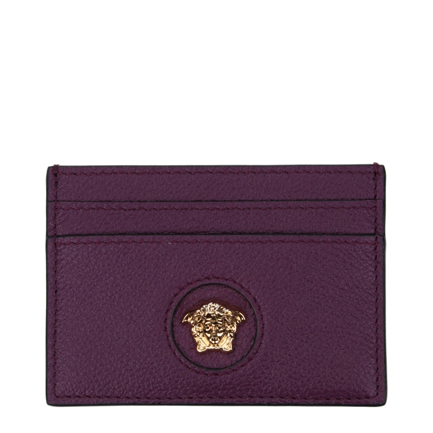 Versace Purple Leather Cardholder