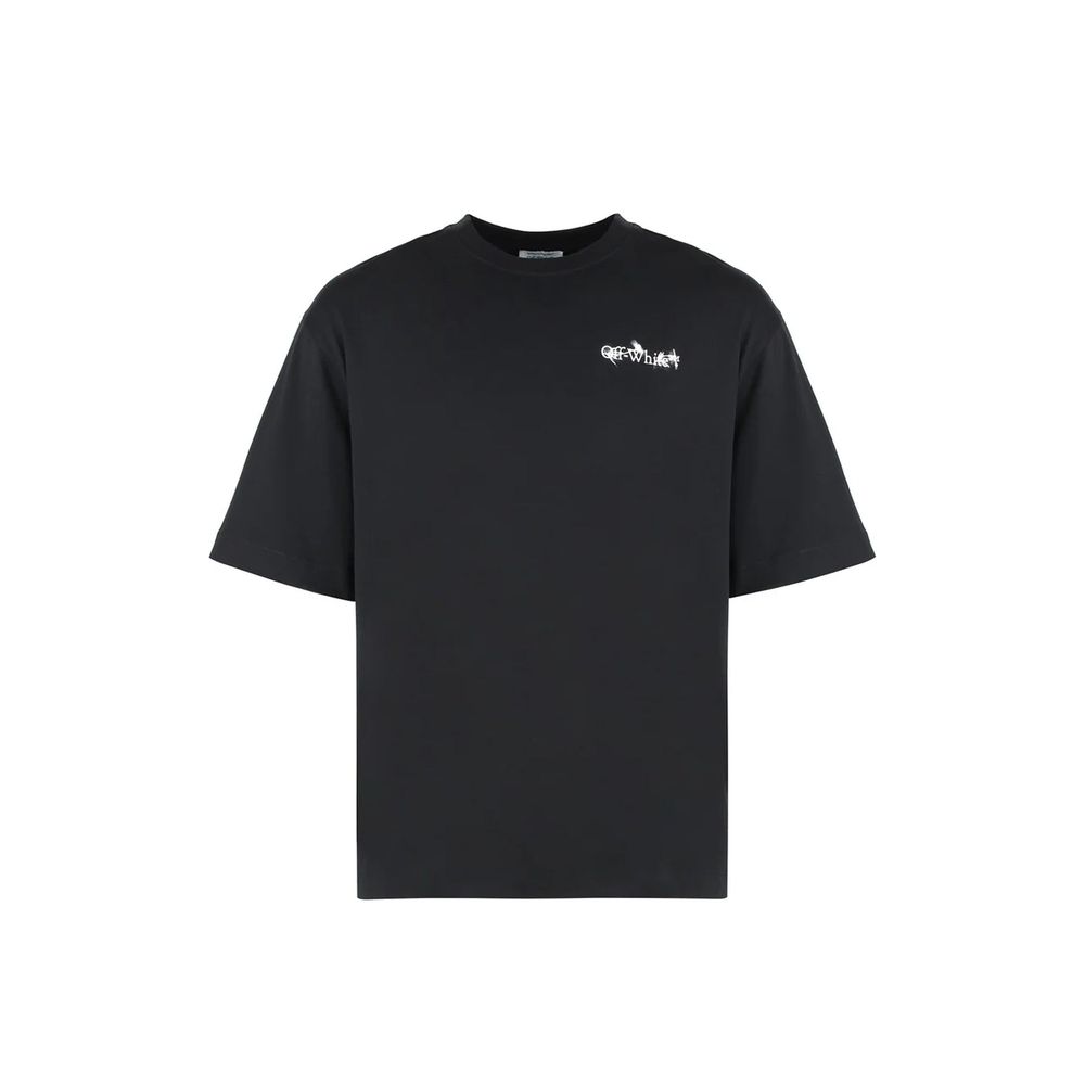 Off-White Black Cotton T-Shirt
