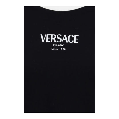 Versace Black Viscose T-Shirt