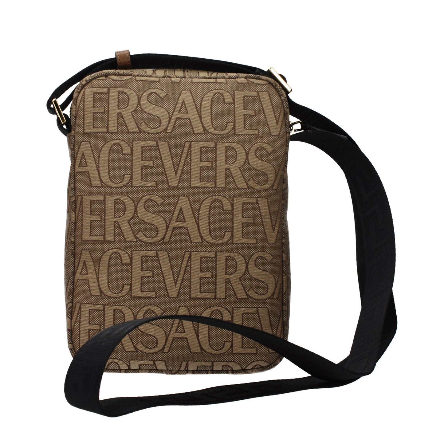 Versace Beige Fabric Shoulder Bag