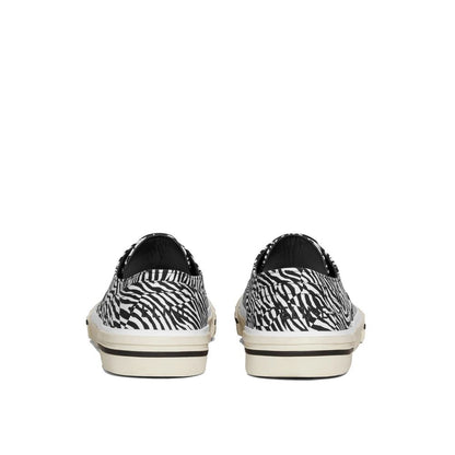 Celine Black Canvas Low Top Sneakers