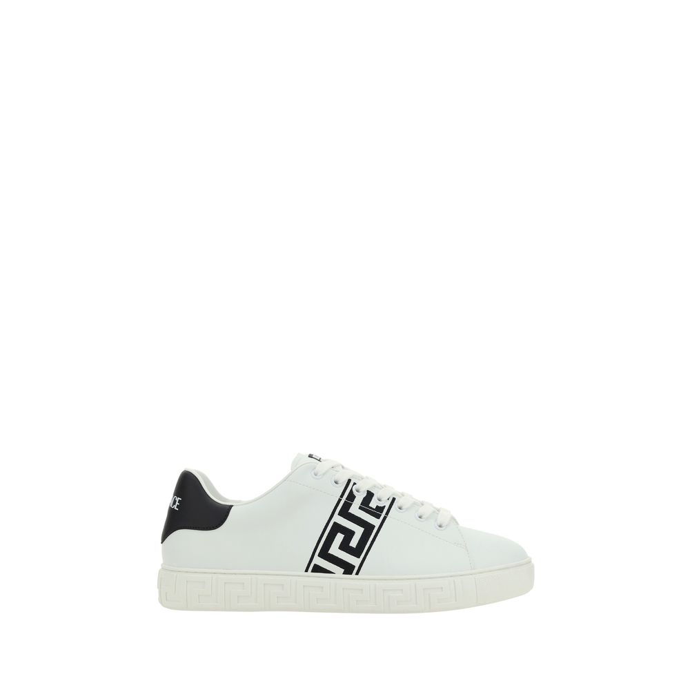 Versace White Rubber Low Top Sneakers