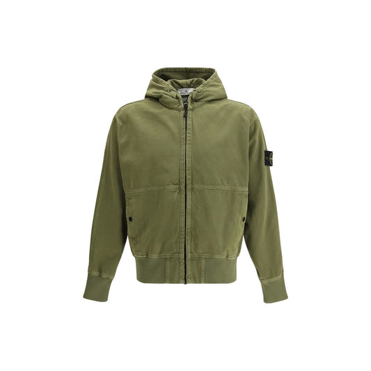 Stone Island Bicolor Cotton Shell Jacket