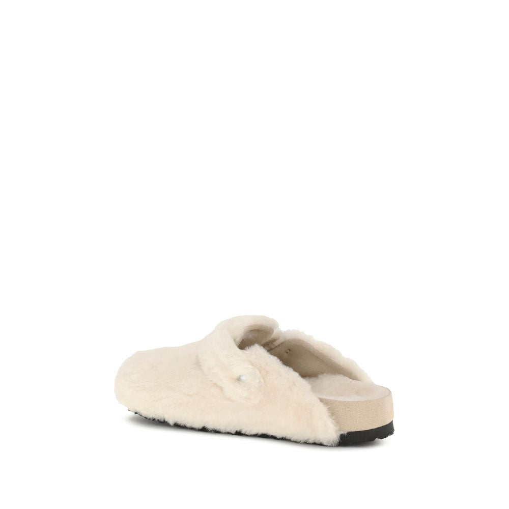 BIRKENSTOCK 1774 Cream Fur Mules