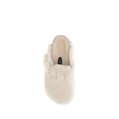 BIRKENSTOCK 1774 Cream Fur Mules