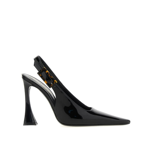 Saint Laurent Black Calfskin Platform Pumps