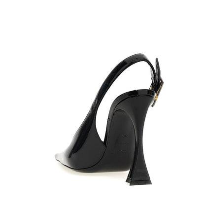 Saint Laurent Black Calfskin Platform Pumps