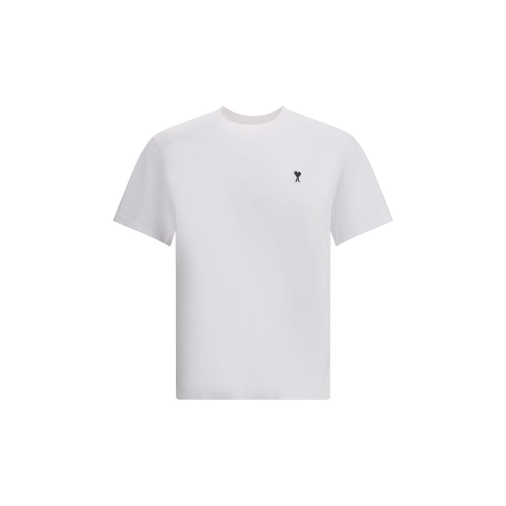 Ami Paris White Cotton T-Shirt