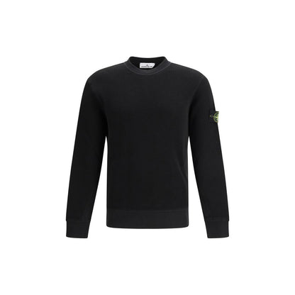 Stone Island Black Cotton Sweatshirt