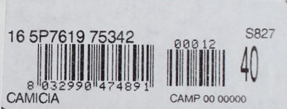 Karl Lagerfeld Gray Black Silk Blouse Top