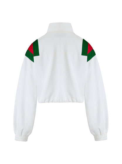 Gucci White Polyester Logo Sweatshirt