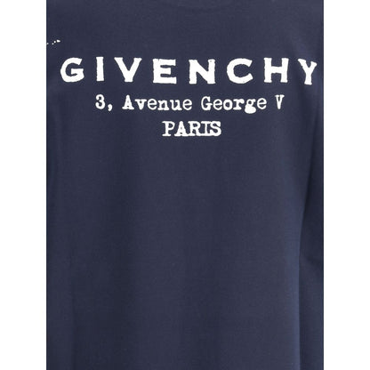 Givenchy Blue Cotton T-Shirt