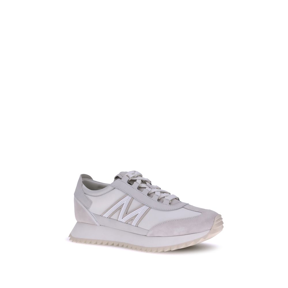 Moncler White Polyamide Low Top Sneakers