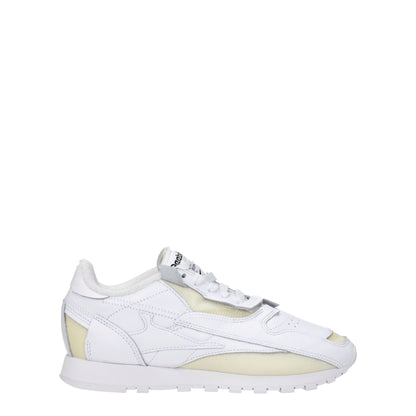 Maison Margiela White Leather Athletic Sneakers