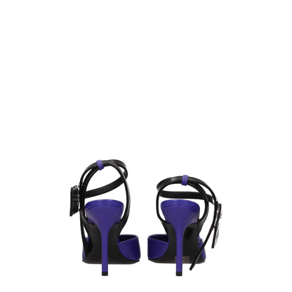 Off-White Purple Leather High Heel Pumps