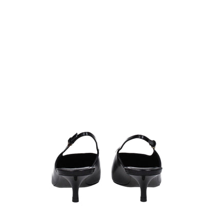 Givenchy Black Leather Mid Heel Pumps