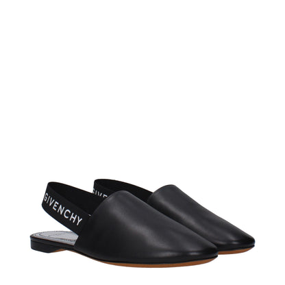 Givenchy Black Leather Mules