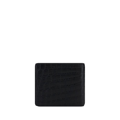 Saint Laurent Black Calf Leather Bos Taurus Wallet