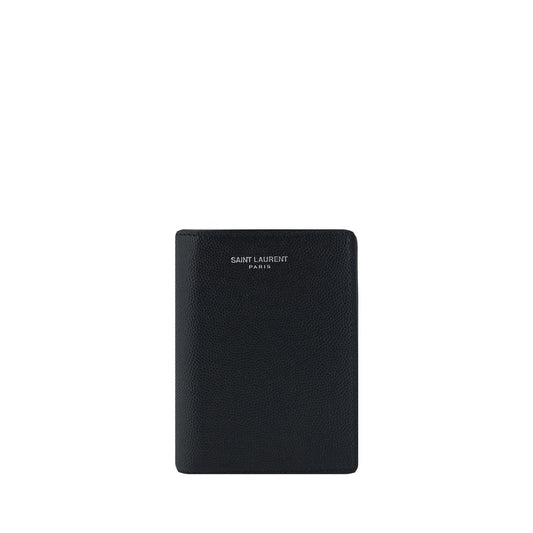 Saint Laurent Black Calf Leather Bos Taurus Wallet