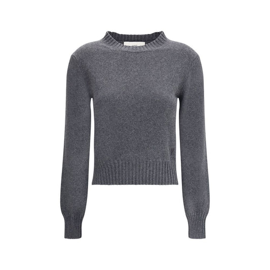 Ami Paris Gray Cashmere Cashmere Sweater