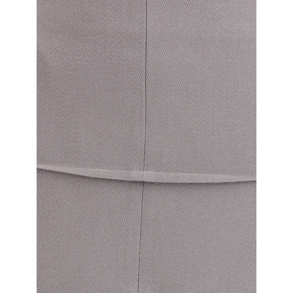 Rick Owens Bicolor Wool Skirt