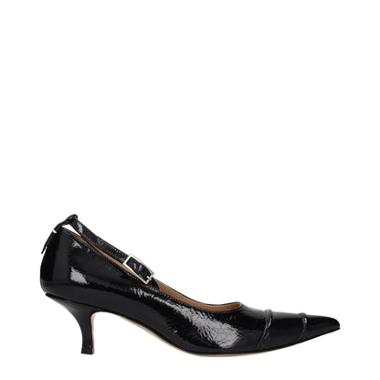 Maison Margiela Black Leather Pumps