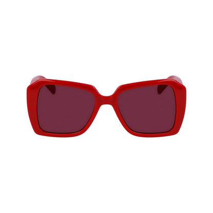 Karl Lagerfeld Red Injected Sunglasses