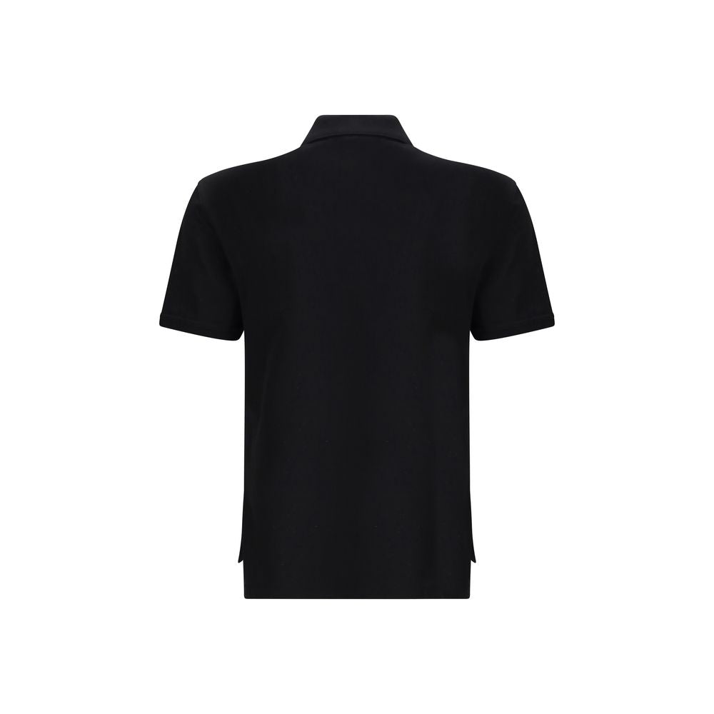 Givenchy Black Cotton Polo Shirt