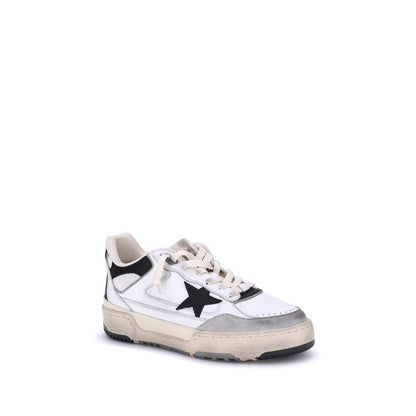 Golden Goose White Calf Leather Bos Taurus Chunky Sneakers