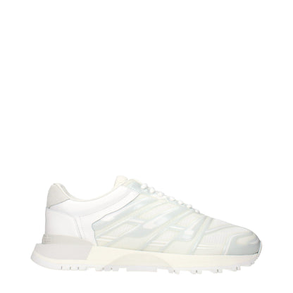 Maison Margiela White Fabric Athletic Sneakers