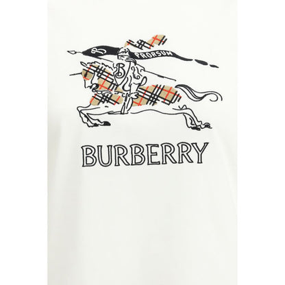 Burberry White Cotton T-Shirt